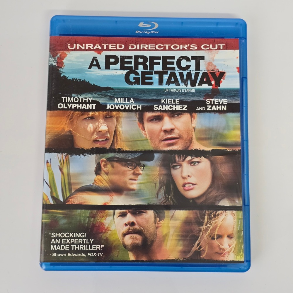 A Perfect Getaway Blu-ray Unrated Directors Cut Milla Jovovich Thriller Movie